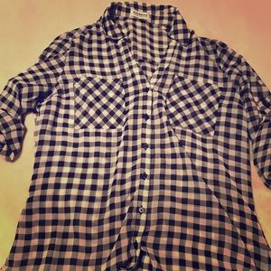 Express Portfolio Sheer Button Down